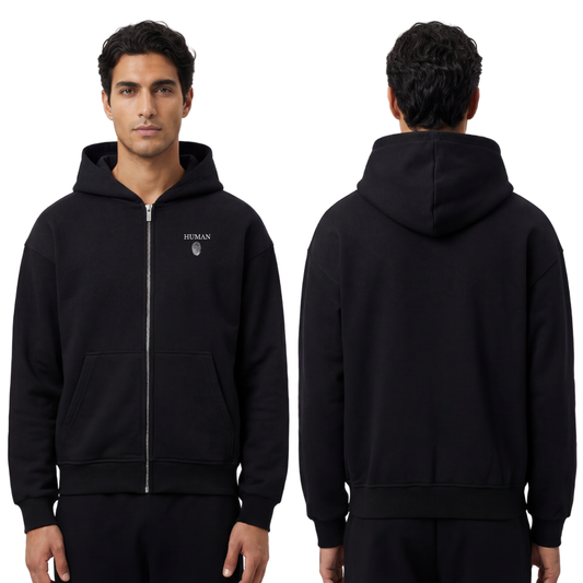 HUMAN X - Oversized Zipper Hoodie