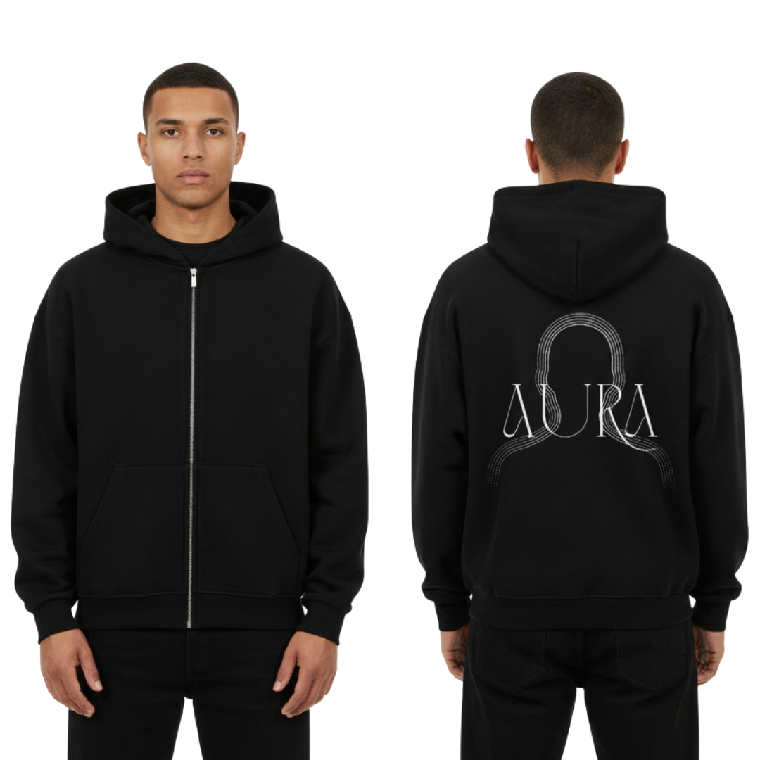 AURA - Oversized Zipper Hoodie