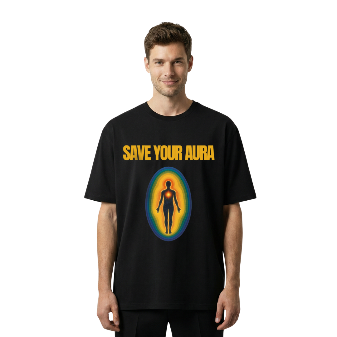 SAVE YOUR AURA -Oversized Shirt