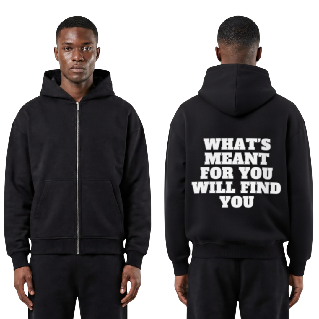 FIND YOU - Oversized Zipper Hoodie