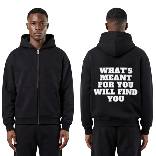 FIND YOU - Oversized Zipper Hoodie