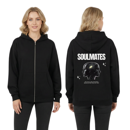 SOULMATES - Oversized Zipper Hoodie