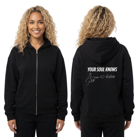 YOUR SOULS - Oversized Zipper Hoodie